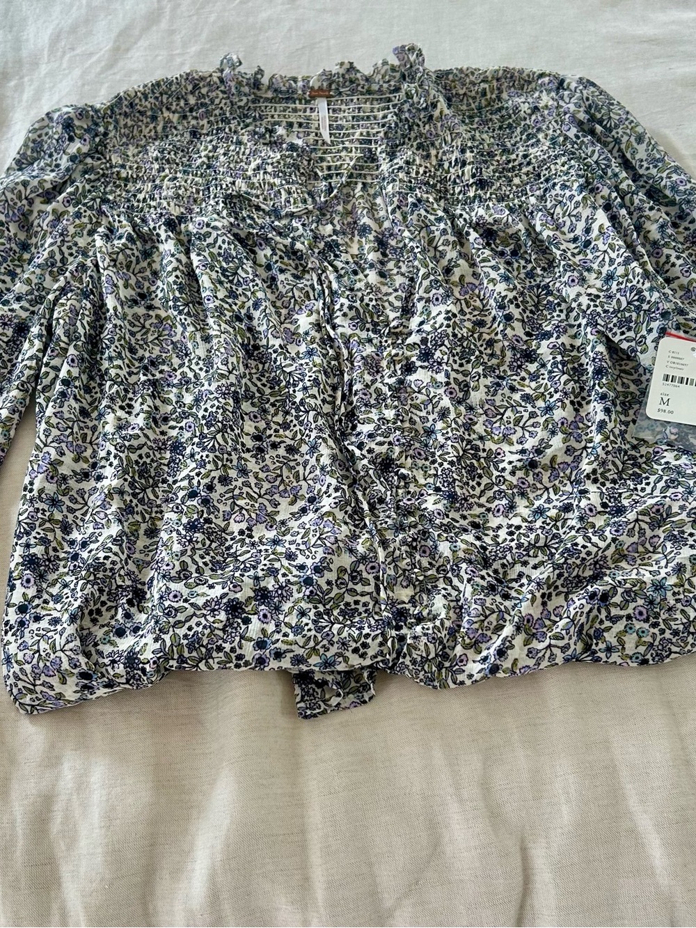 Free People Women’s Floral Top- NWT